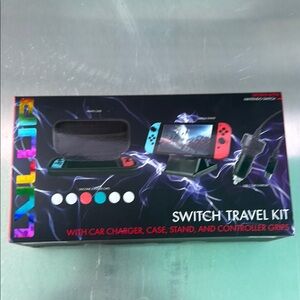 Switch Travel Kit with Red and Blue Accents